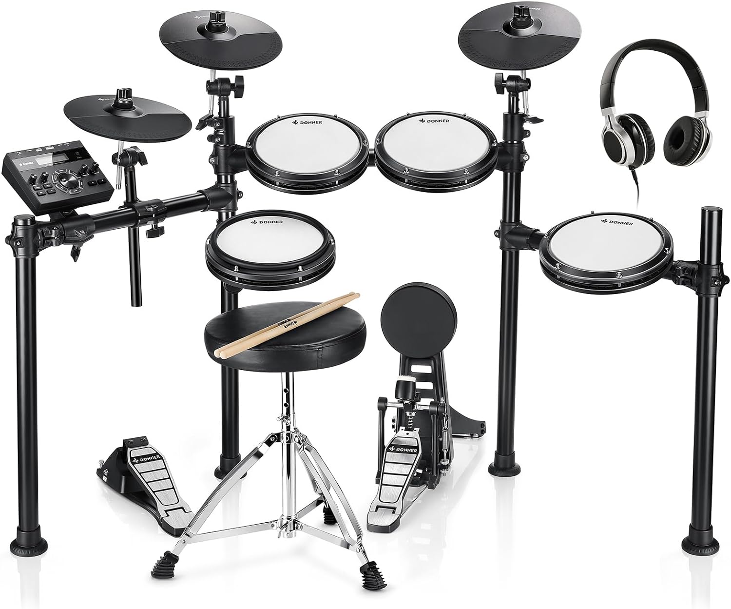 Donner DED-200 Bateria Electronica Musical Kit Completo
